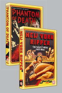 See clips from the <b>Shameless</b> releases of <b>New York Ripper</b> and <b>Phantom of Death</b>