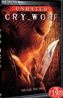 Artwork for Region 1 DVD of <b>Cry Wolf</b>