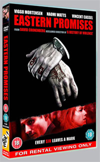 Cronenberg's <b>Eastern Promises</b> hits UK DVD on February 25th