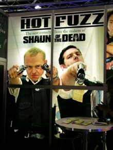 Feel the Fuzz - the <b>Hot Fuzz</b> gang at Comic-Con